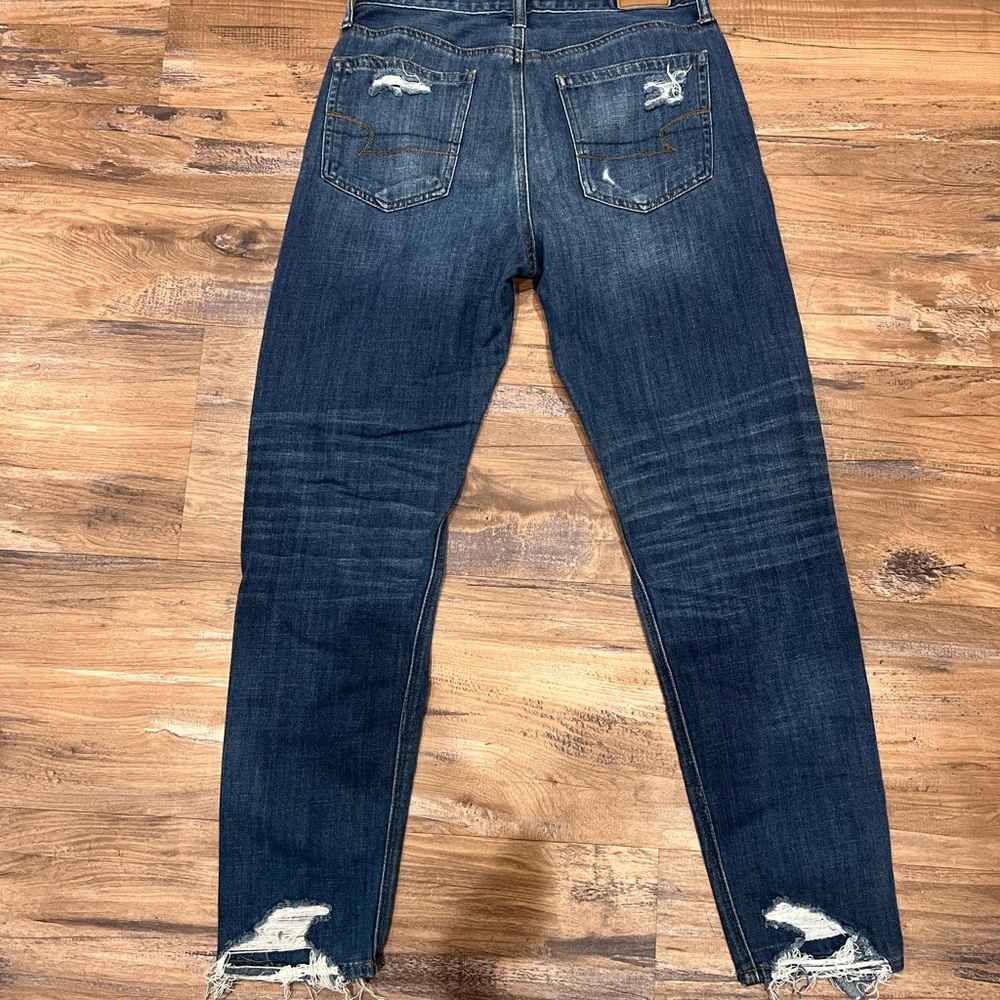 Distressed Blue Jeans - Picture 2 of 4